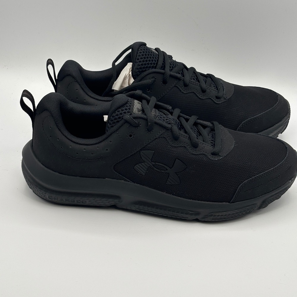 Under Armour UA Charged Assert 10 Shoes Mens Size 11 Black Running 3026175-004